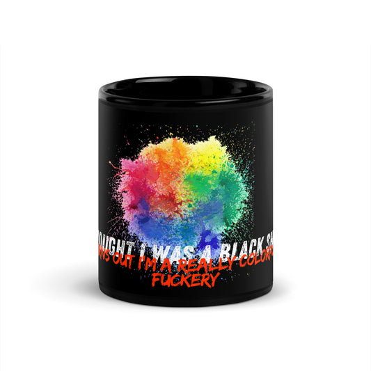 Colorful Black Glossy Mug