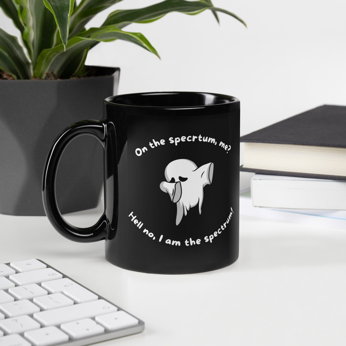 Spectrum Black Glossy Mug