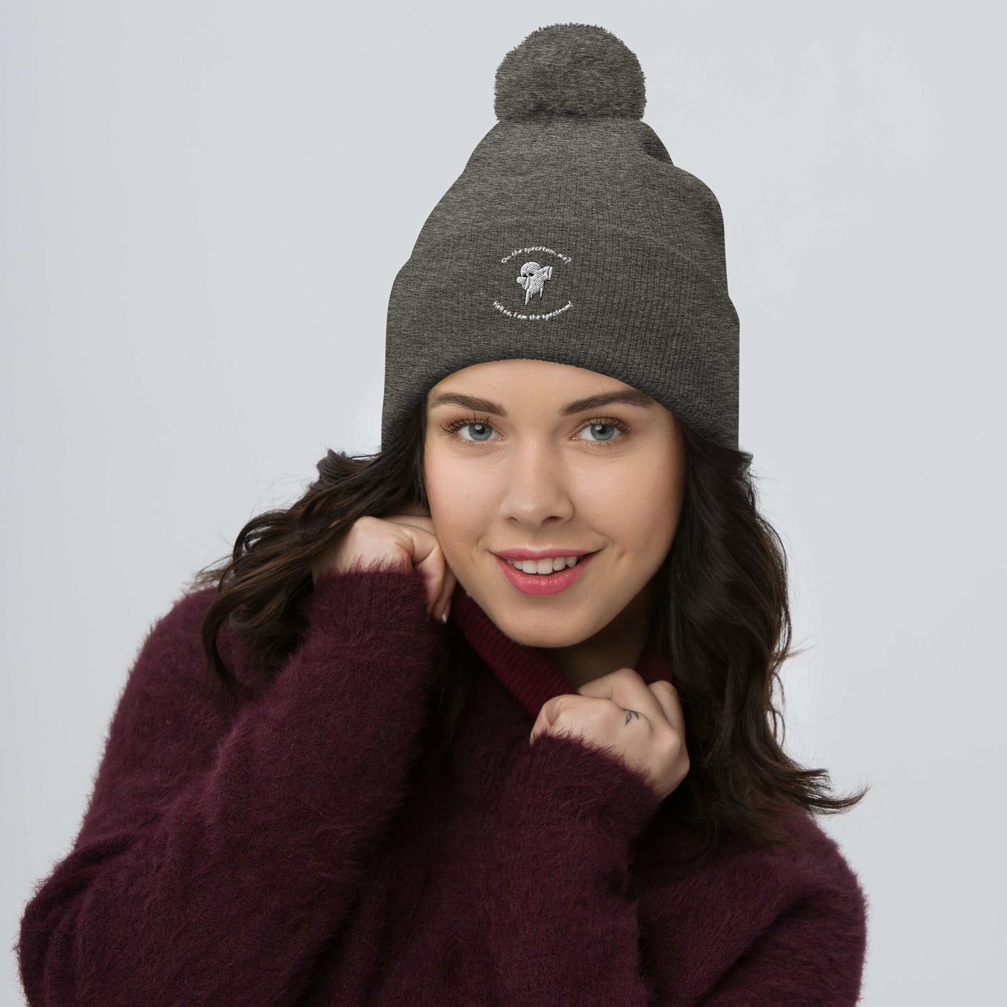 Spectrum Pom-Pom Beanie