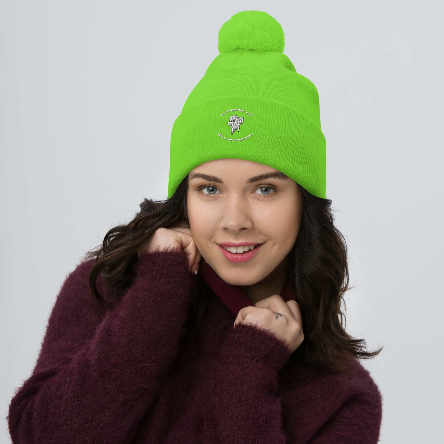 Spectrum Pom-Pom Beanie