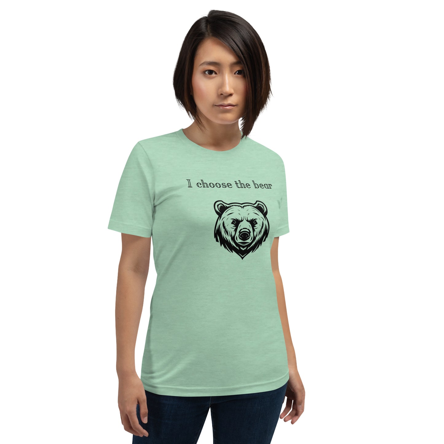 Bear vs Man Unisex t-shirt