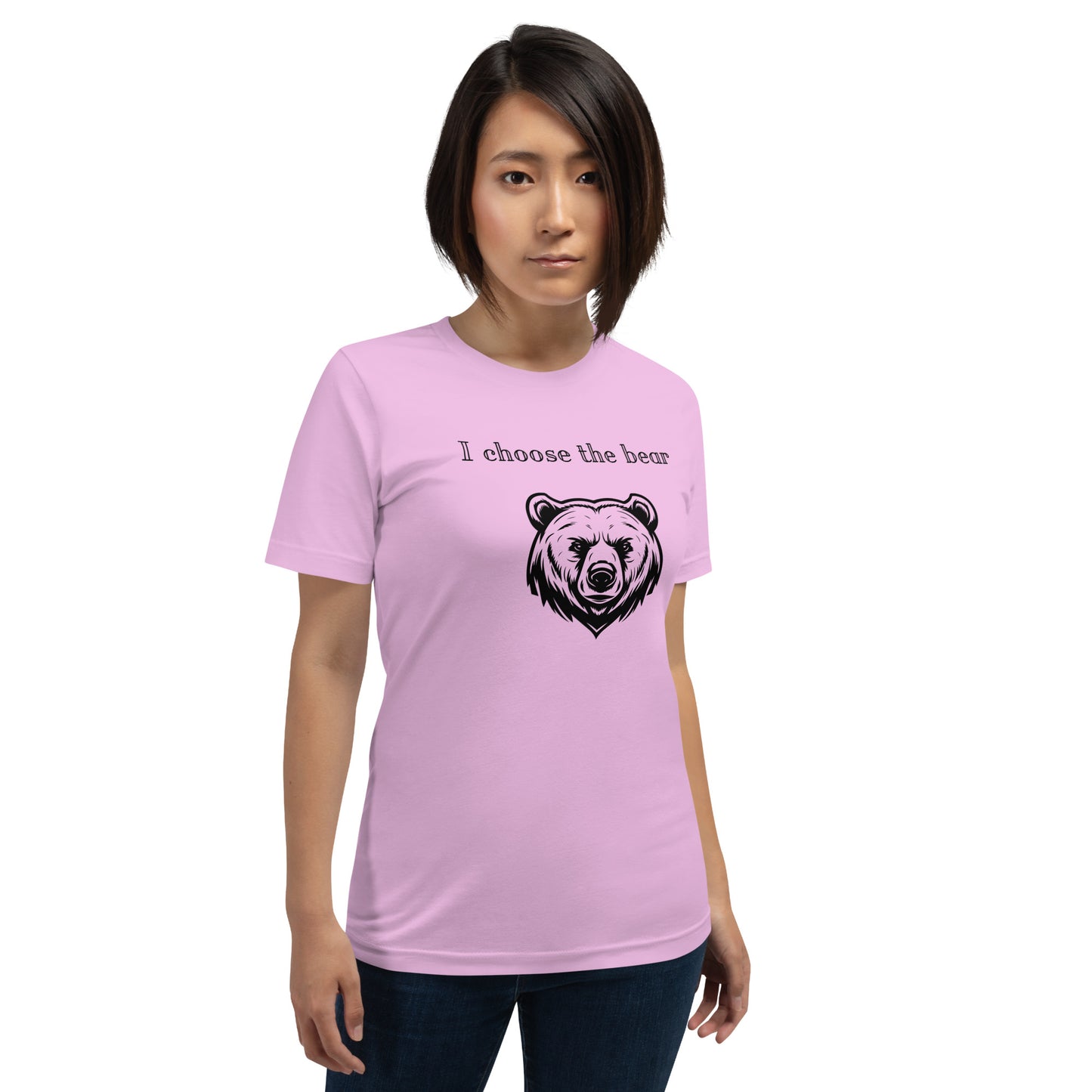 Bear vs Man Unisex t-shirt