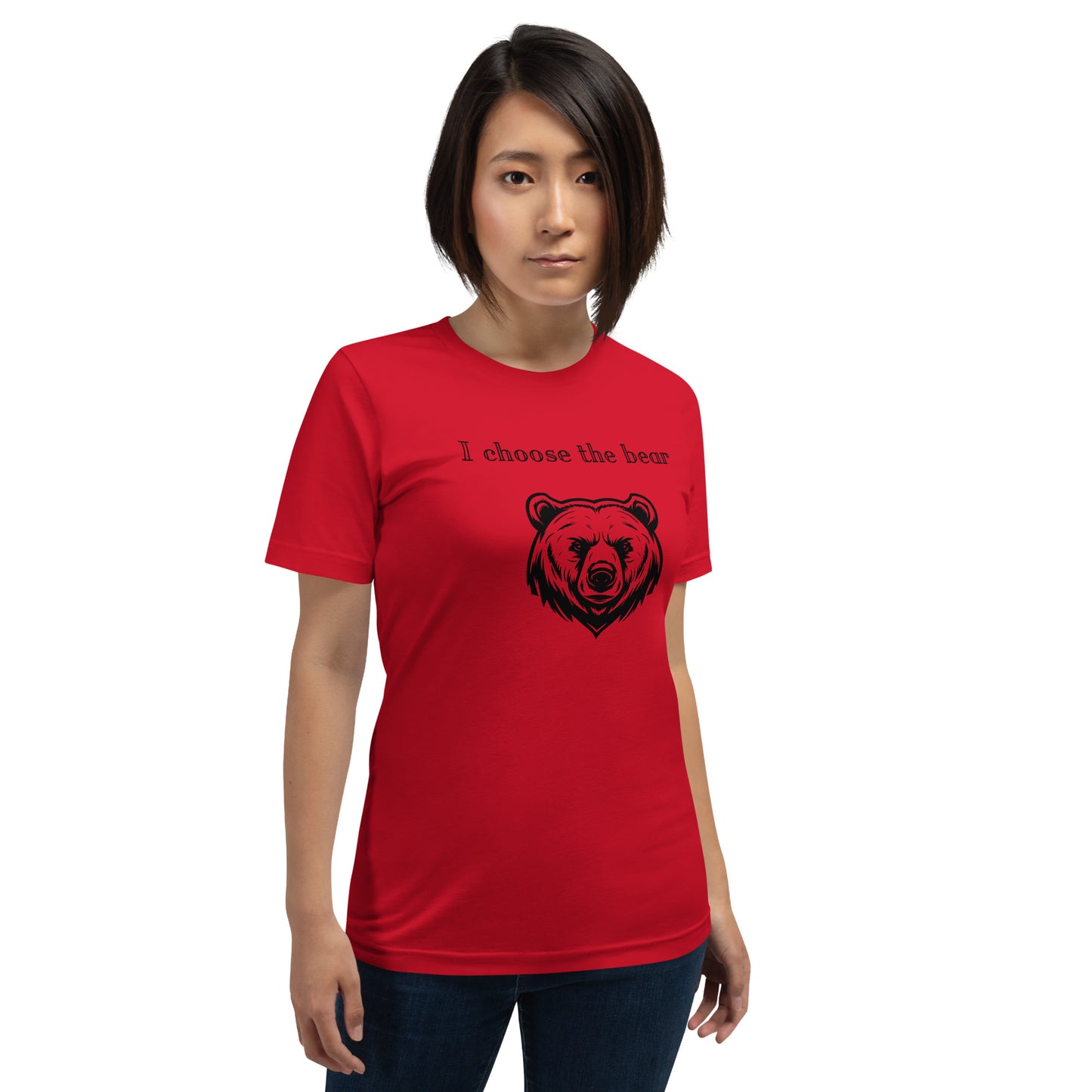 Bear vs Man Unisex t-shirt