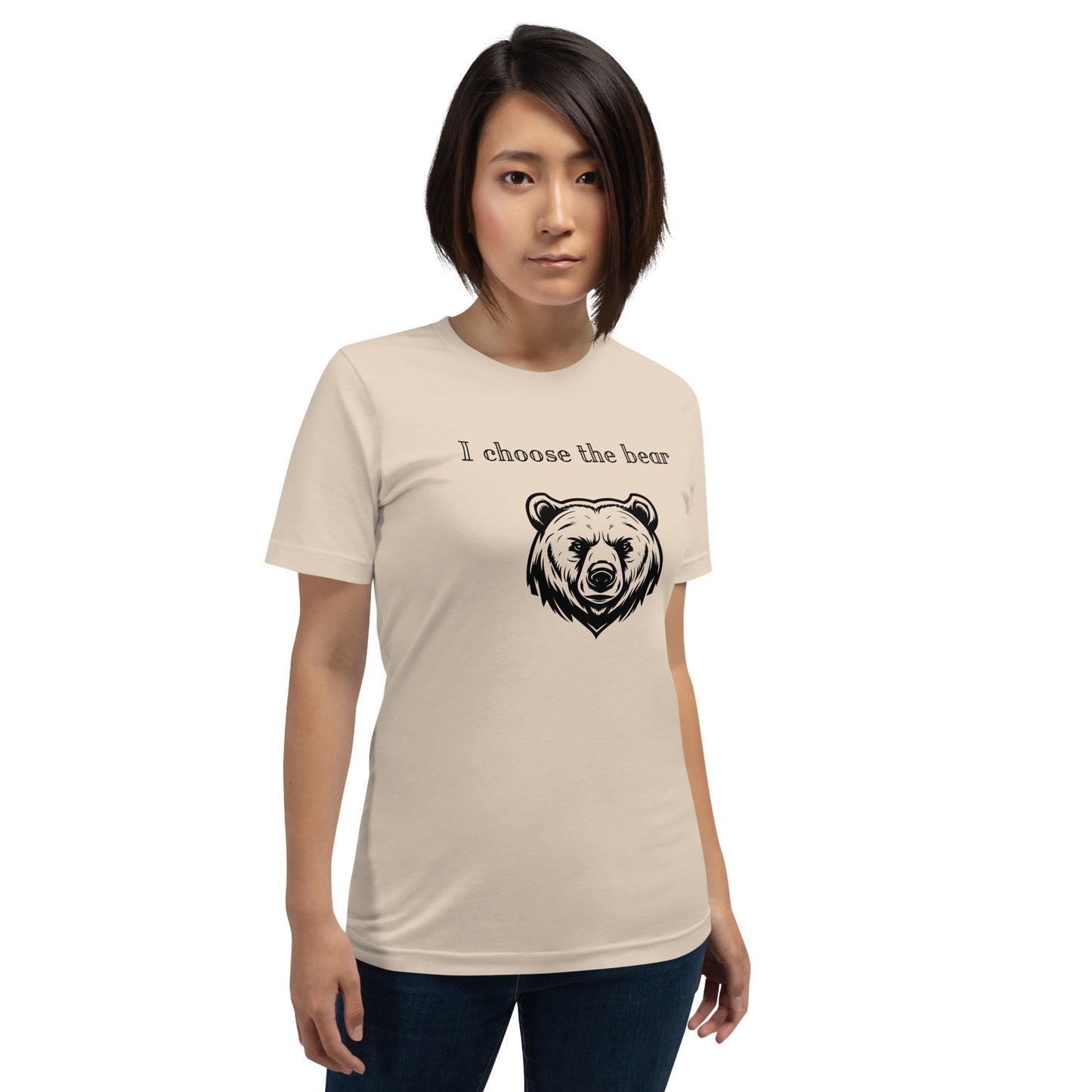 Bear vs Man Unisex t-shirt