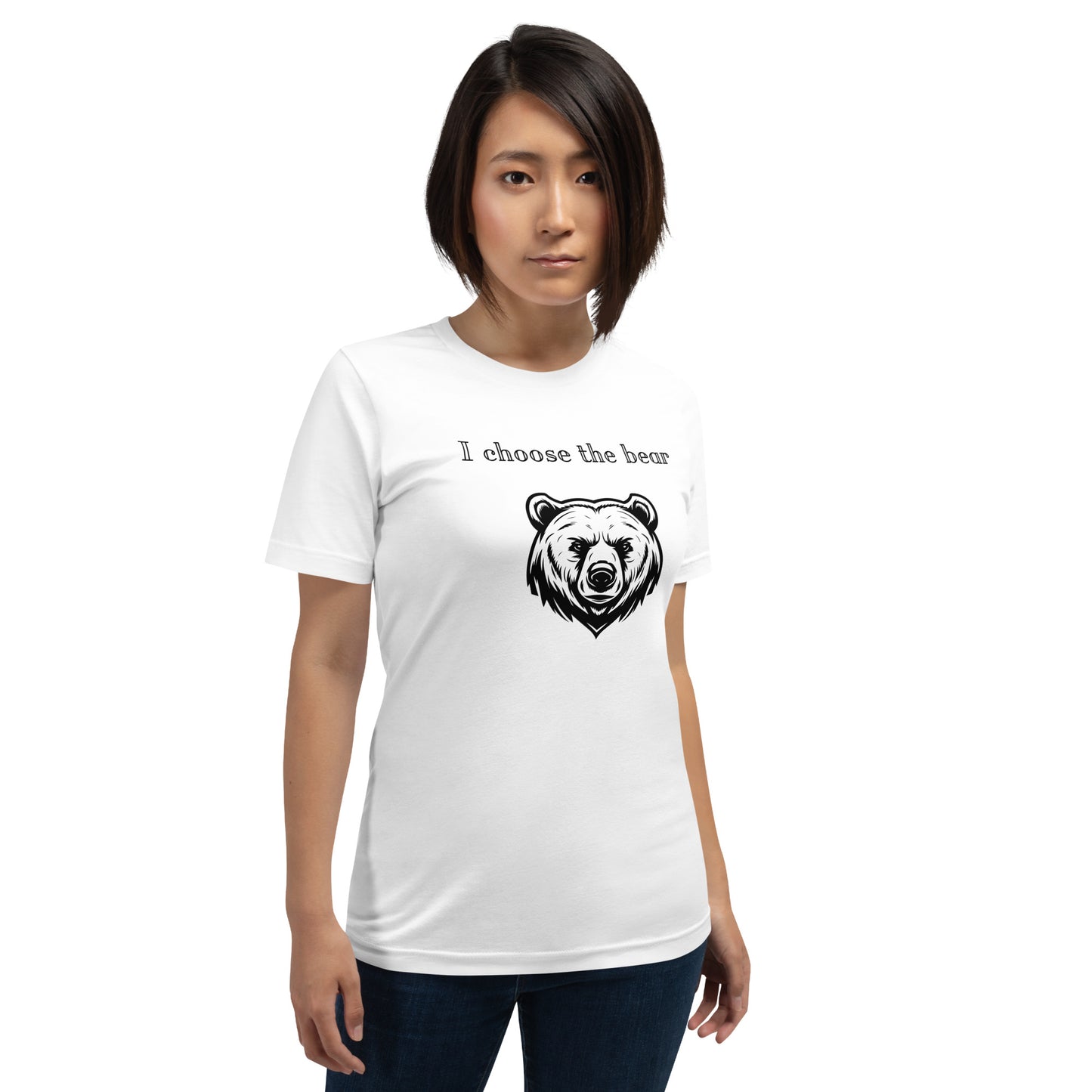 Bear vs Man Unisex t-shirt