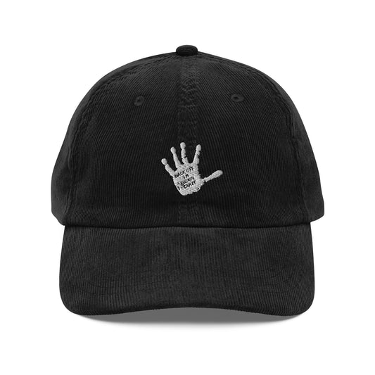 Back Off vintage corduroy cap