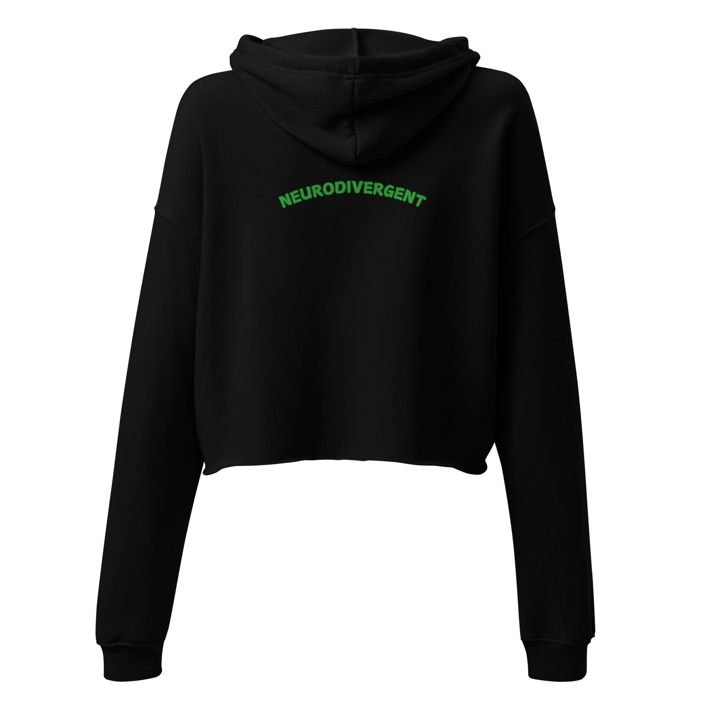 Neurodivergent Alien Crop Hoodie