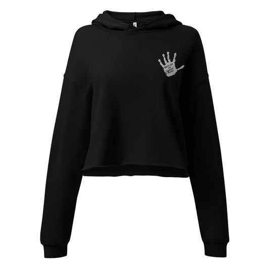 Back off Crop Hoodie